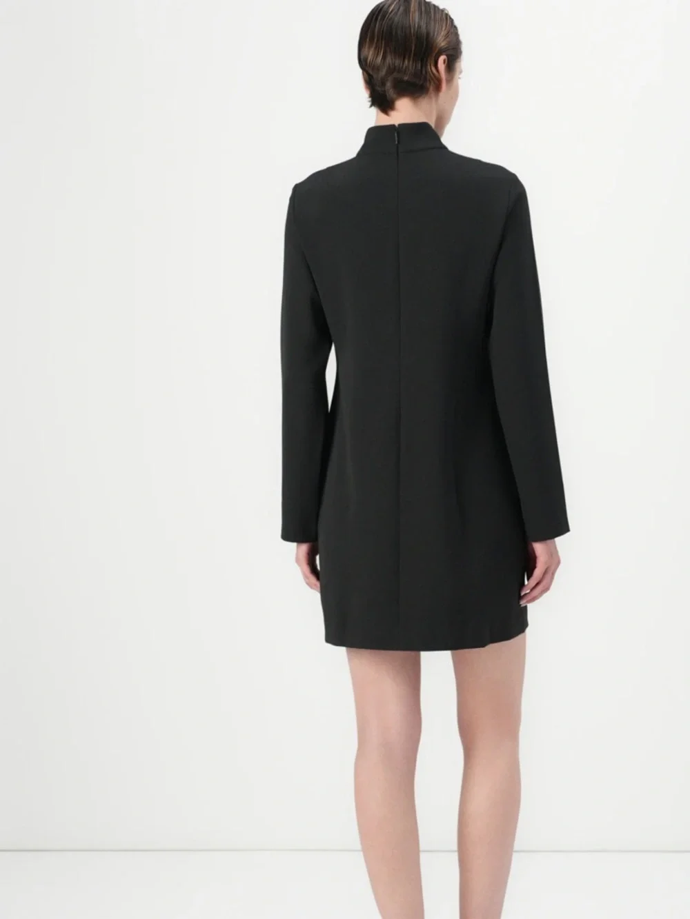 Calvin Klein Black Long Sleeve Turtle Neck Mini Dress Size 8